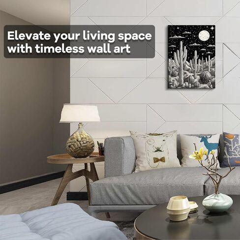 WOXZQ Canvas Wall Art, Oil Painting Decor, Landscape Nature Country Paintings, Farmhouse Pictures, Modern Artwork, Peaceful Prints Cottagecore Office Living Room Bedroom 12 * 16 Inch in Saudi Arabia