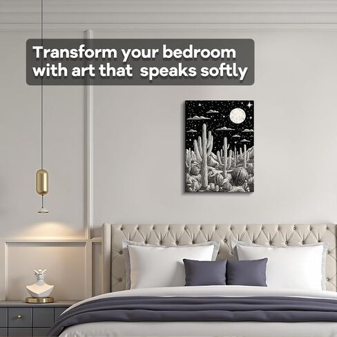 WOXZQ Canvas Wall Art, Oil Painting Decor, Landscape Nature Country Paintings, Farmhouse Pictures, Modern Artwork, Peaceful Prints Cottagecore Office Living Room Bedroom 12 * 16 Inch in Saudi Arabia