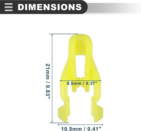 Motoforti Retainer Clip Clip Fortener Clip ، لـ Toyota 4runner ، البلاستيك ، الأصفر ، 30 قطعة in Saudi Arabia