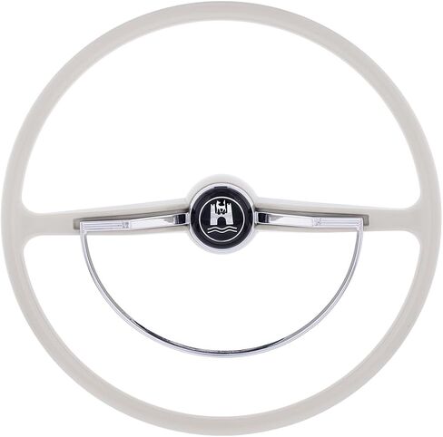 United Pacific 15 ¾ "عجلة قيادة على غرار OEM لعام 1962-71 Volkswagen Beetle/Karmann GHIA/Type 3 ، VW OEM Style Defering ، Wolfsburg Crest-Black in Saudi Arabia