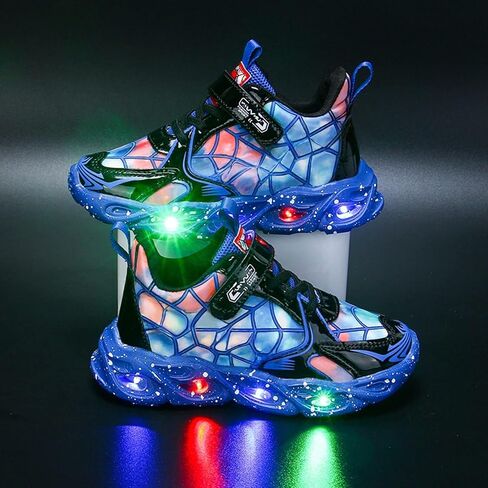 RAYCHY Children's Casual Shoes Boys Breathable Non-Slip Light Sneakers Unisex Luminous Sneakers for Girls Sport Running Shoes in Saudi Arabia