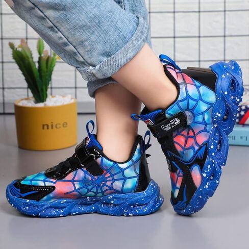 RAYCHY Children's Casual Shoes Boys Breathable Non-Slip Light Sneakers Unisex Luminous Sneakers for Girls Sport Running Shoes in Saudi Arabia