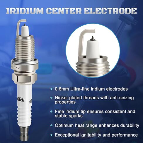 PLACKS Iridium Spark Plugs 6 Pack 7781 ZFR5LP13G FITS for 2005-2010 Chrysler 300 Pacifica Sebring Town and Country & Dodge Charger Grand Caravan Avenger Journey Magnum Nitro 3.5 4.0 2007 2007 2008 2010 in Saudi Arabia