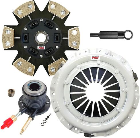 Clutchmaxpro Performance Stage 3 Clutch Kit مع دولاب الموازنة مع أسطوانة العبيد متوافقة مع 2002 2003 Chevrolet S-10 02-03 GMC Sonoma 2.2L OHV (CP04156HDCWS-FW167500-ST3) in Saudi Arabia