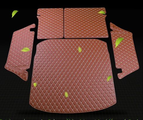 Custom Fit Pet Trunk Cargo Liner Floor Mat for 2018-2020-Current Jeep Wrangler 4 Door (Have Subwoofer on The Right Side of The Trunk, Black w/Red Stitching) in Saudi Arabia