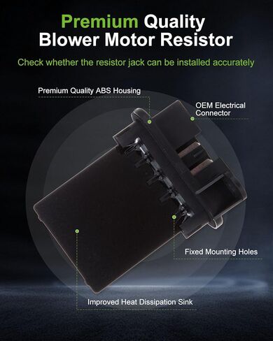 Air Conditioning Heater Fan HVAC Blower Motor Resistor SCITOO Regulator fit for 2002-2007 Jeep Liberty /2002-2006 Jeep Wrangler in Saudi Arabia