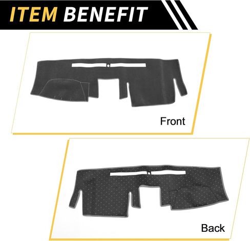 Dash Cover for Nissan Frontier 2007-2021 for Suzuki Equator 2009-2012 Dash Board Mat Anti-Slip Dash Cover Mat Polyester Center Console Dashboard Cover Pad Carpet Gray in Saudi Arabia