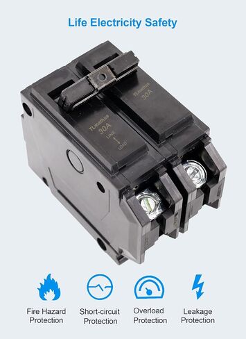 Electrical Miniature Circuit Breakers for DC Power Distribution and Protective Disconnect with DIN Rail Mounting - Air Switch for Solar PV System and RV(2P 50A) in Saudi Arabia