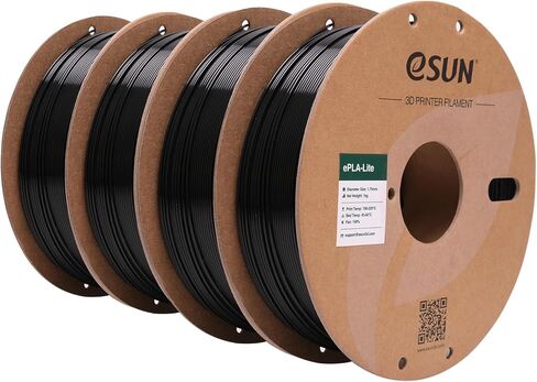 eSUN PLA Filament 1.75 مم، خيوط طابعة ثلاثية الأبعاد عالية المتانة، خيوط PLA مطورة، دقة الأبعاد +/- 0.03 مم، 1 كجم لكل بكرة، 4 بكرات خيوط طباعة ثلاثية الأبعاد للطابعات ثلاثية الأبعاد، محرك إطفاء أحمر in Kuwait