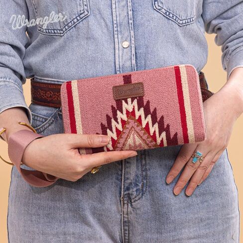 Montana West Wrangler Wristlet Wartets Western Western for Women Aztec Theknited Womens Wallet Carty Ladies Wallet Rfid Clutch Pres in Kuwait