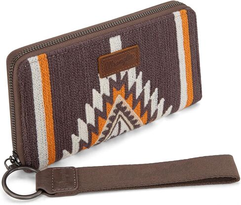 Montana West Wrangler Wristlet Wallet Western Wallets for Women Aztec Knitted Womens Wallet Large Capacity Ladies Wallet RFID Clutch Purse Credit Card Holder for Women in Saudi Arabia