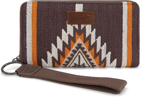 Montana West Wrangler Wristlet Wallet Western Wallets for Women Aztec Knitted Womens Wallet Large Capacity Ladies Wallet RFID Clutch Purse Credit Card Holder for Women in Saudi Arabia