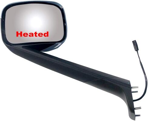 Replacement Black Hood Mirror Driver Left Side Fit Freightliner Cascadia 2018-onward in Kuwait