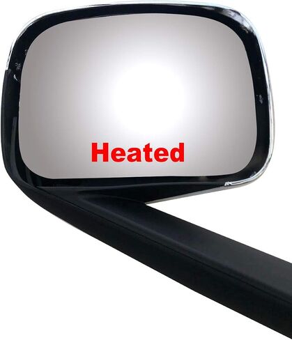 Replacement Black Hood Mirror Driver Left Side Fit Freightliner Cascadia 2018-onward in Kuwait