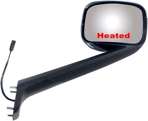 Replacement Black Hood Mirror Driver Left Side Fit Freightliner Cascadia 2018-onward in Kuwait