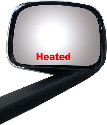 Replacement Black Hood Mirror Driver Left Side Fit Freightliner Cascadia 2018-onward in Kuwait