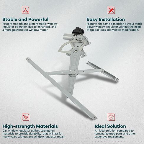 FINDAUTO Power Window Regulator Front Right Side fit for 2007 2008 2009 2010 2011 2012 for Lexus ES350 With Motor (OE6980133080,6980133080,) in Saudi Arabia