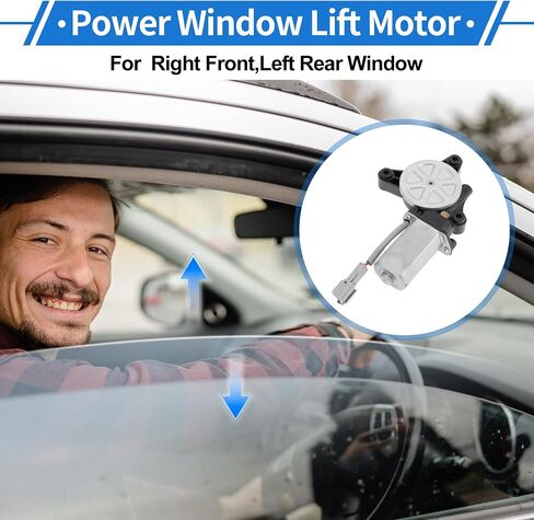 Right Front,Left Rear Power Window Regulator Lift Motor for Hyundai Elantra 2013-2016 L4 1.8L No.824603X000 2 Pin Car Window Glass Lift Motor in Saudi Arabia