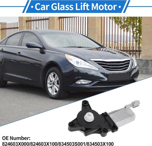 Right Front,Left Rear Power Window Regulator Lift Motor for Hyundai Elantra 2013-2016 L4 1.8L No.824603X000 2 Pin Car Window Glass Lift Motor in Saudi Arabia