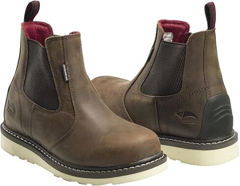 FSI Footwear Specialties International Men's Leather Leather Wedge 6 "Soft Toe Toe مقاوم للماء مقاومة in Kuwait