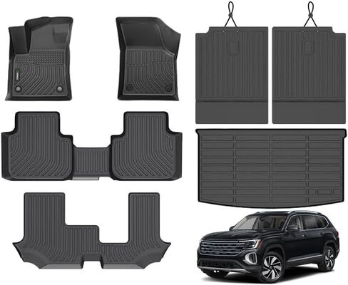 ANBINGO-Floor Mats & Cargo Liner Fit for Mazda CX-5 2017-2022 TPE All Weather Protection Anti-Slip Automotive CX5 Floor Mats Set CX5 Accessories, Black in Kuwait