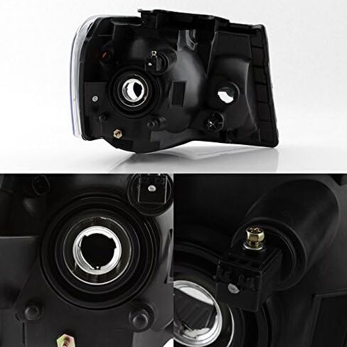 AKKON - For 2007 2008 2009 Chrysler Aspen Crystal Clear Headlights Headlamps LH Left & RH Right Side Pair Set in Saudi Arabia