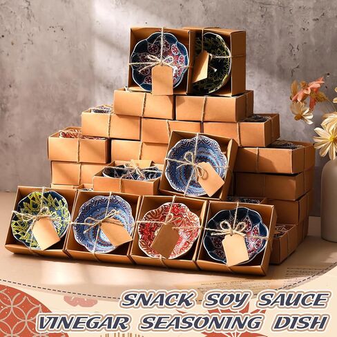 Wedding Favors for Guests Bulk 3.3 Inches Small Ceramic Bowl Mexican Salsa Bowl Dipping Boho Pottery Dishes for Bridal Shower Mexican Style Gifts Rustic Souvenirs (24 Pcs) in Saudi Arabia