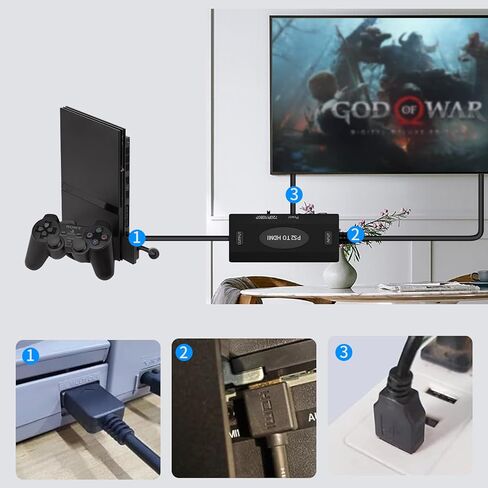 محول N64 إلى HDMI مع مفتاح 720P/1080P يحول إشارة فيديو وحدة التحكم في الألعاب إلى موصل HDMI، لـ N64/ SNES/NGC in Kuwait