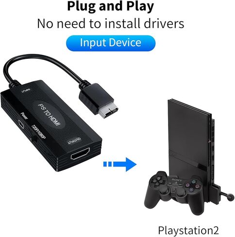 محول N64 إلى HDMI مع مفتاح 720P/1080P يحول إشارة فيديو وحدة التحكم في الألعاب إلى موصل HDMI، لـ N64/ SNES/NGC in Kuwait