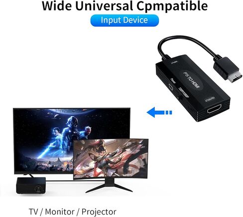 محول N64 إلى HDMI مع مفتاح 720P/1080P يحول إشارة فيديو وحدة التحكم في الألعاب إلى موصل HDMI، لـ N64/ SNES/NGC in Kuwait