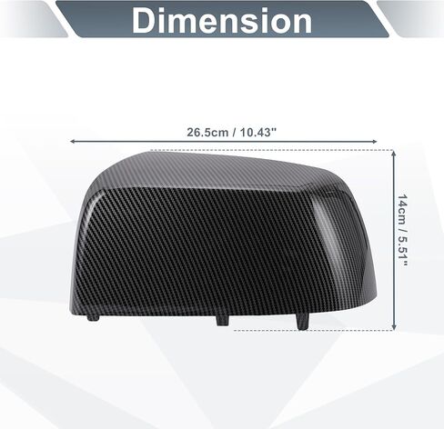 X AutoHaux Pair Car Car الخلفي عرض غطاء مرآة الجانب استبدال ألياف الكربون الأسود لـ Chevy Colorado لـ GMC Canyon Pickup 2015-2021 استبدال 23191151 23191153 in Saudi Arabia