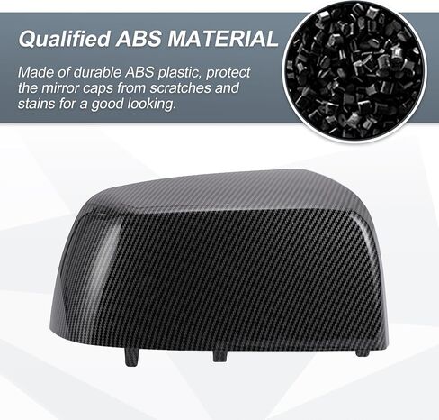 X AutoHaux Pair Car Car الخلفي عرض غطاء مرآة الجانب استبدال ألياف الكربون الأسود لـ Chevy Colorado لـ GMC Canyon Pickup 2015-2021 استبدال 23191151 23191153 in Saudi Arabia
