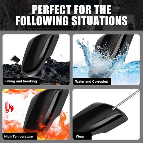 Passenger Side Black Mirror Cover Cap Housing Compatible with Ford Edge 2015-2020 without Side Assistent Hole Model, Direct Replacement in Saudi Arabia