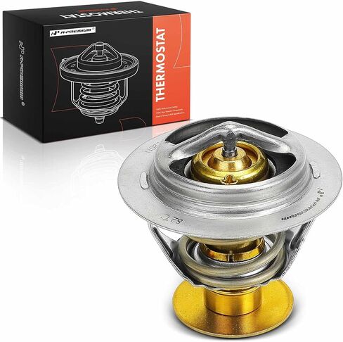 A-Premium Engine Coolant Thermostat with Seal Compatible with Ford & Lincoln Models - F-150, Explorer, Escape, Fusion, Edge, Transit-150, Mustang, Expedition, Bronco, MKZ, Navigator, Continental in Saudi Arabia