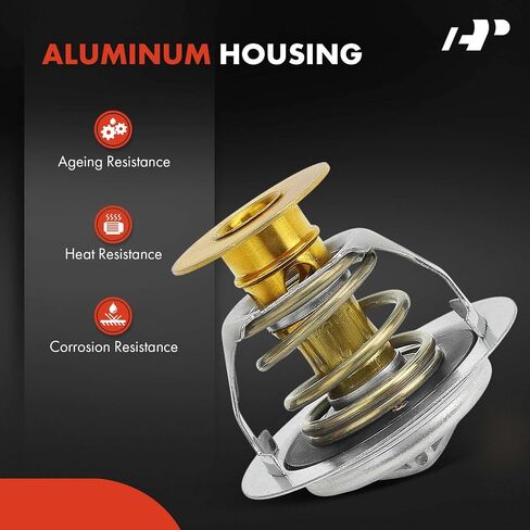 A-Premium Engine Coolant Thermostat with Seal Compatible with Ford & Lincoln Models - F-150, Explorer, Escape, Fusion, Edge, Transit-150, Mustang, Expedition, Bronco, MKZ, Navigator, Continental in Saudi Arabia