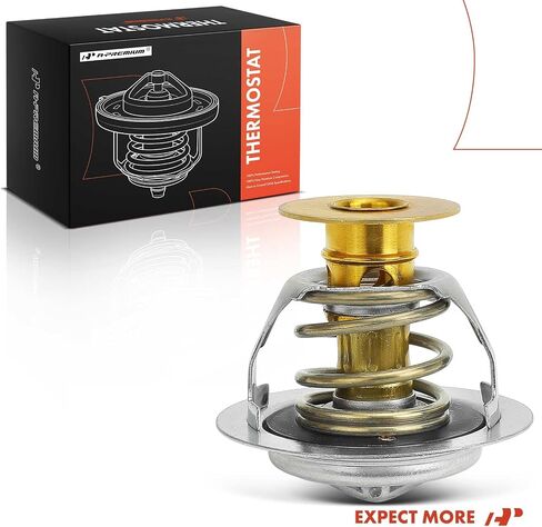 A-Premium Engine Coolant Thermostat with Seal Compatible with Ford & Lincoln Models - F-150, Explorer, Escape, Fusion, Edge, Transit-150, Mustang, Expedition, Bronco, MKZ, Navigator, Continental in Saudi Arabia