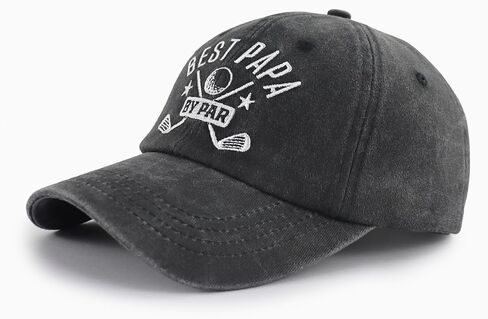 Best Dad by Par Hats for Men, Adjustable Embroidered Golf Papa Baseball Cap in Kuwait