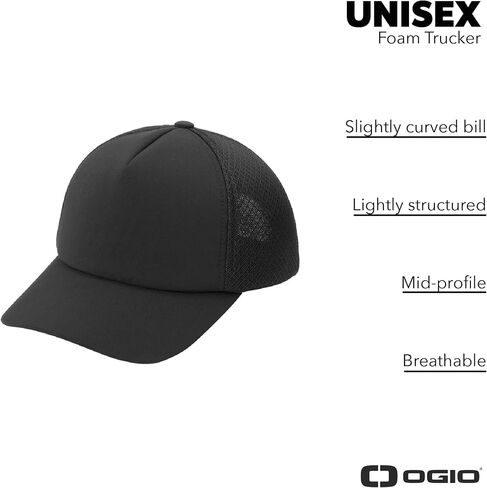 Ogio للجنسين Foam Trucker | قبعة سائق شاحنة Snapback للرجال والنساء ، قبعة جولف شبكية قابلة للتعديل in Saudi Arabia