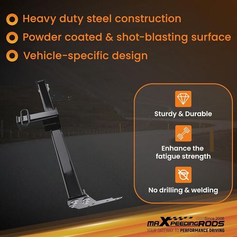 MaxPeedingRods Class 3 Trailer Hitch Receiver ، جهاز استقبال 2 بوصة ، عقبة Tow for Chevrolet Chevy S10 1983-2004 ، GMC S15 1983-1990 Sonoma 1991-2004 ، Isuzu Hombre 1996-2000 in Saudi Arabia