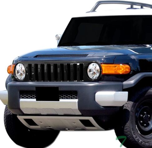 7422438083036 Compatible With 2007-2014 Toyota FJ Cruiser Glossy Black Vertical Front Bumper Grill Grille in Saudi Arabia