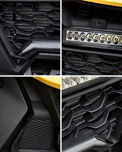 الشبكة الأمامية Sautvs مع أشرطة مصباح LED لـ Can-Am Maverick R & R Max X RS 2024+ ، شواية شبكية مقاومة للماء IP67 مع أضواء مزدوجة عالية السحر in Saudi Arabia