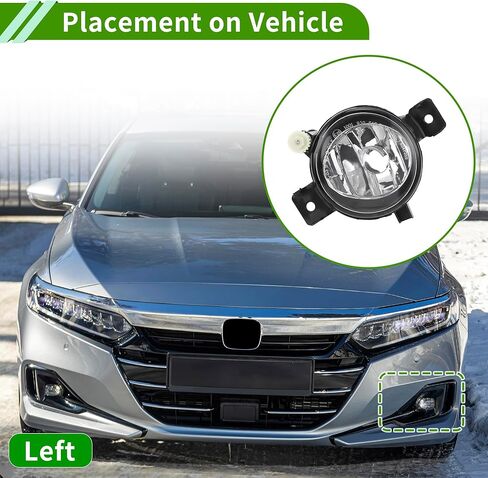 No.63177237433 Fog Light Grill for BMW X5 2011-2013 Clear,Black Left Front Lower Bumper Fog Light Cover Inserts ABS 1 Pc in Saudi Arabia