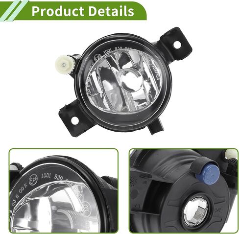 No.63177237433 Fog Light Grill for BMW X5 2011-2013 Clear,Black Left Front Lower Bumper Fog Light Cover Inserts ABS 1 Pc in Saudi Arabia