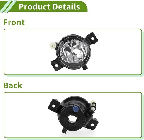 No.63177237433 Fog Light Grill for BMW X5 2011-2013 Clear,Black Left Front Lower Bumper Fog Light Cover Inserts ABS 1 Pc in Saudi Arabia