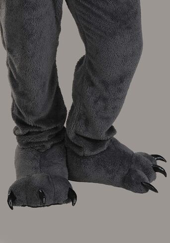 Wolf Jawesome Costume for Adults - Jumpsuit, Headpiece, and Foot Covers Set in Saudi Arabia