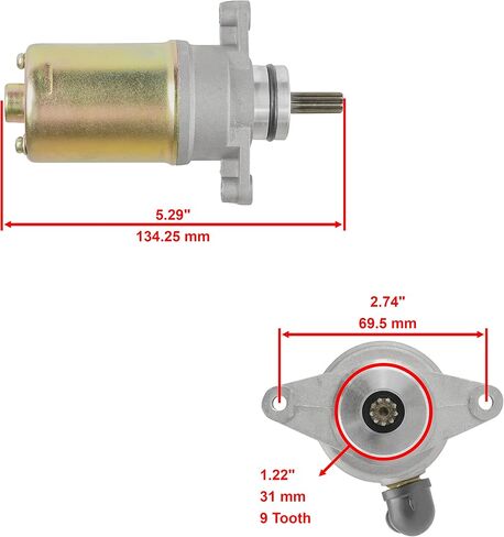 Caltric Starter متوافق مع وترحيل الملف اللولبي متوافق مع Yamaha Raptor 80 YFM80 2002-2008 in Saudi Arabia