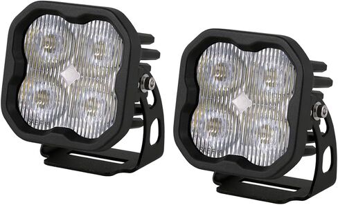 Diode Dynamics SS3 SAE/DOT White Pro LED POD (زوج) ، وسرد مع الإضاءة الخلفية العنبر in Saudi Arabia