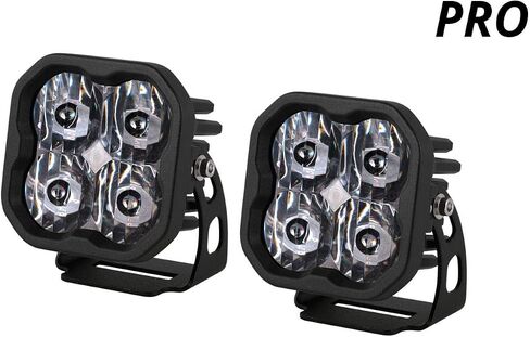 Diode Dynamics SS3 SAE/DOT White Pro LED POD (زوج) ، وسرد مع الإضاءة الخلفية العنبر in Saudi Arabia