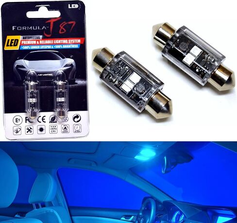 مصابيح LED 3030 SMD 36MM DE3423 DE3425 12844 6418 C5W - القبة الداخلية ، الخريطة ، الباب ، الجذع ، البضائع ، استبدال مصباح قفازات (حزمة 2) (أبيض 5000K) in Saudi Arabia