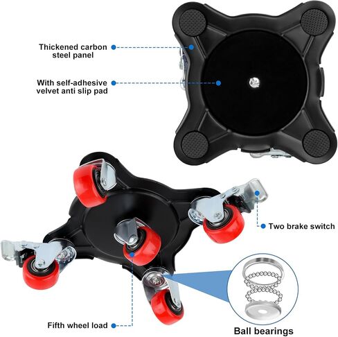 Furniture Dolly with 5 360° Rotation Wheels,Heavy Duty Furniture Movers with 2000lbs Capacity High Stability Furniture Jack Lifter Tool Easy to Moving Appliances,Sofa,Cabinet and Piano. in Saudi Arabia